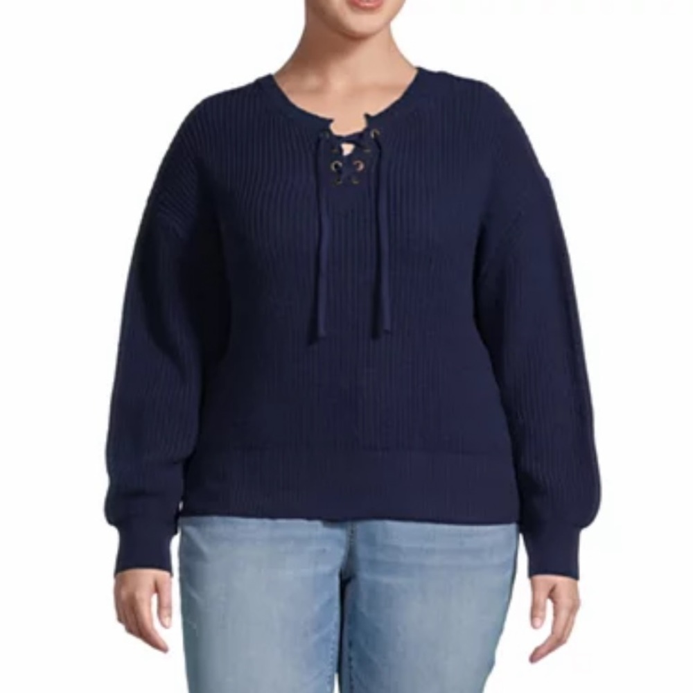St. John’s Bay Lace Up Sweater